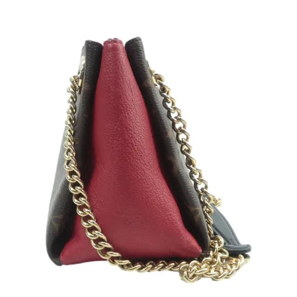 LOUIS VUITTON Surene BB Monogram Canvas Shoulder Bag Red