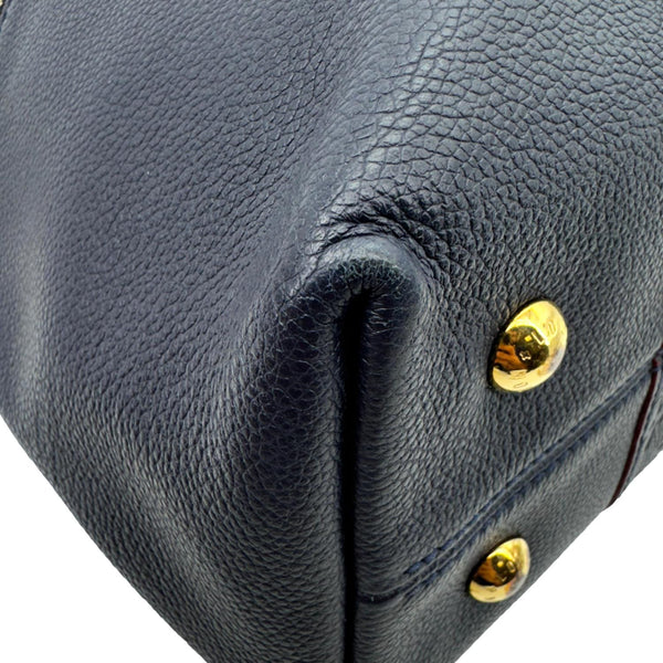 LOUIS VUITTON Melie Empreinte Leather Hobo Shoulder Bag Marine Rouge