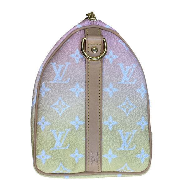 LOUIS VUITTON Speedy Bandouliere 25 By The Pool Giant Monogram Shoulder Bag Multicolor