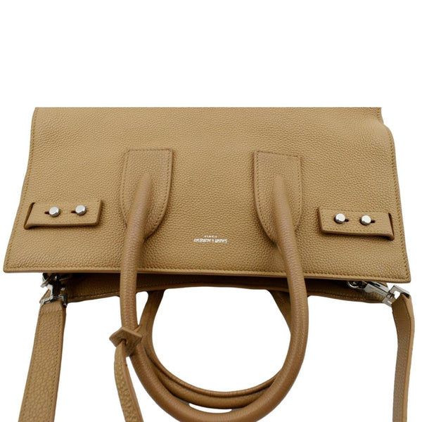 YVES SAINT LAURENT Women Sac de Jour Leather Shoulder Bag Dark Beige