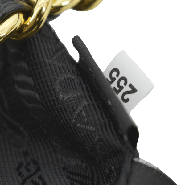 PRADA Re-Edition 1995 Re-Nylon Chain Shoulder Bag Black