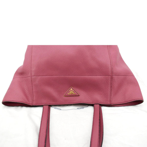 PRADA Vitello Daino Leather Shopper Tote Bag Pink