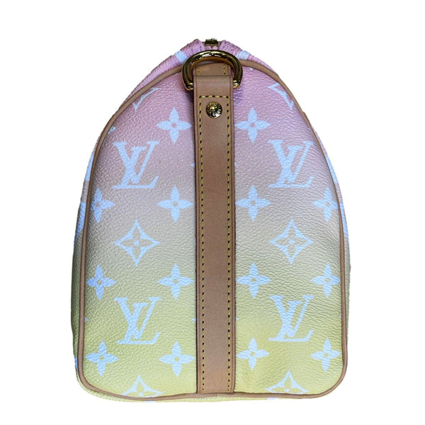 LOUIS VUITTON Speedy Bandouliere 25 By The Pool Giant Monogram Shoulder Bag Multicolor