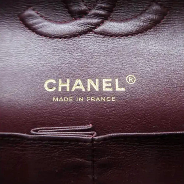 CHANEL Classic Medium Double Flap Quilted Leather Shoulder Bag Black