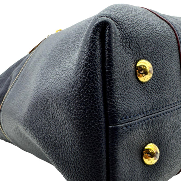 LOUIS VUITTON Melie Empreinte Leather Hobo Shoulder Bag Marine Rouge