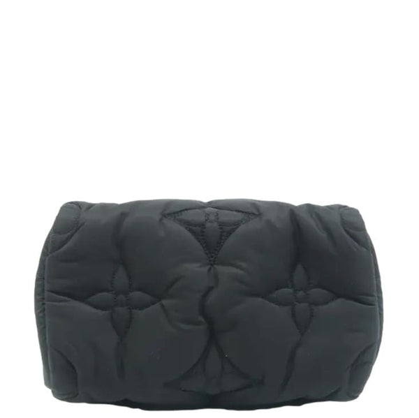 LOUIS VUITTON Speedy 25 Bandouliere Monogram Nylon Shoulder Bag Black