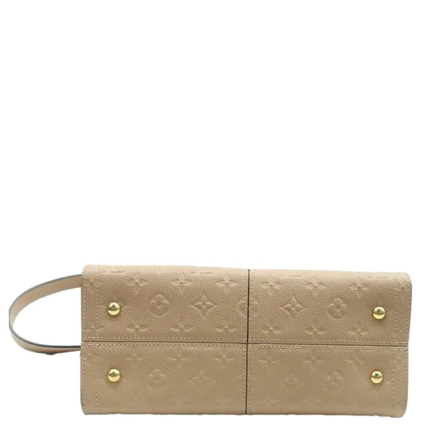 LOUIS VUITTON Sully PM Monogram Empreinte Leather Shoulder Bag Creme