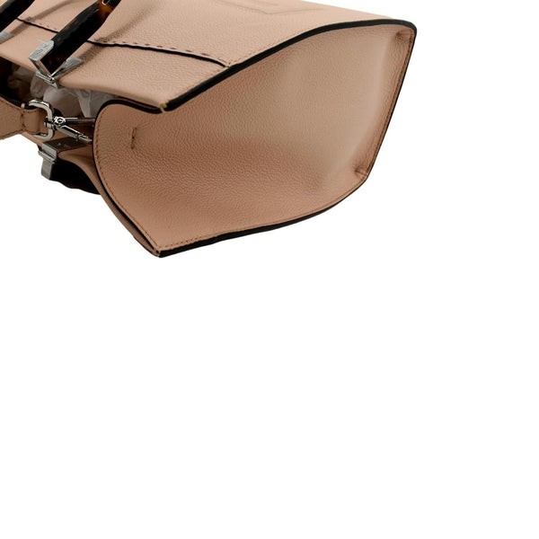 FENDI Sunshine Medium Full Grain Shopper Tote Beige