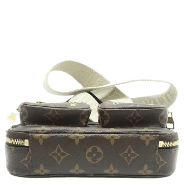 LOUIS VUITTON Utility Monogram Canvas Crossbody Bag Brown