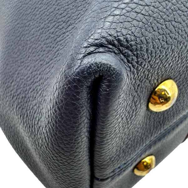 LOUIS VUITTON Melie Empreinte Leather Hobo Shoulder Bag Marine Rouge