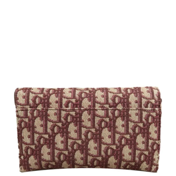 CHRISTIAN DIOR Black leather satchel bag with gold clasp & strap