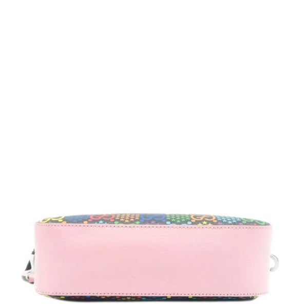 GUCCI Psychedelic GG Supreme Canvas Shoulder Bag Black 574886