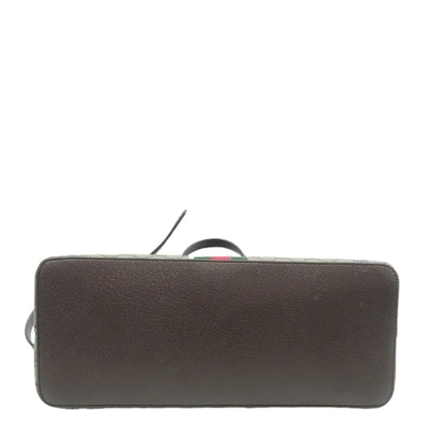 GUCCI Ophidia GG Canvas Medium Top Handle Shoulder Bag Beige 524533