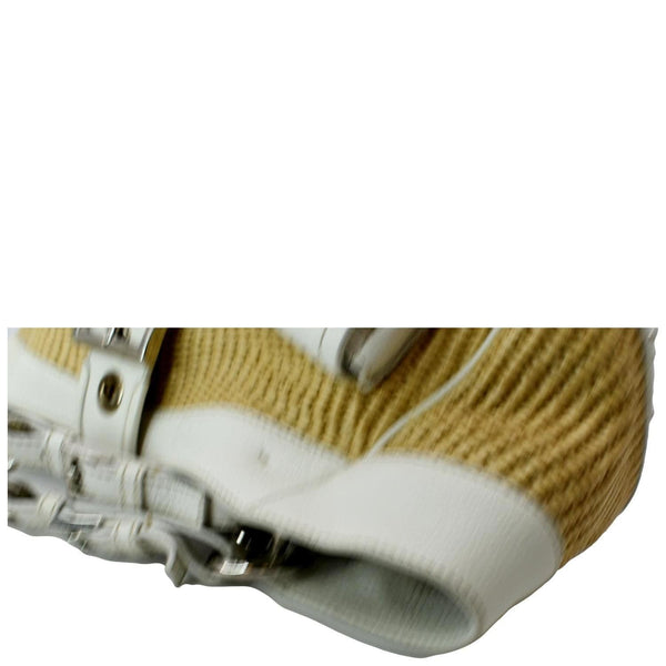 PRADA Paglia Vitello Daino Naturale Leather Satchel Bag Natural