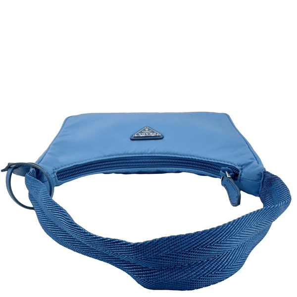 PRADA Re-Edition 2000 Nylon Hobo Bag Blue