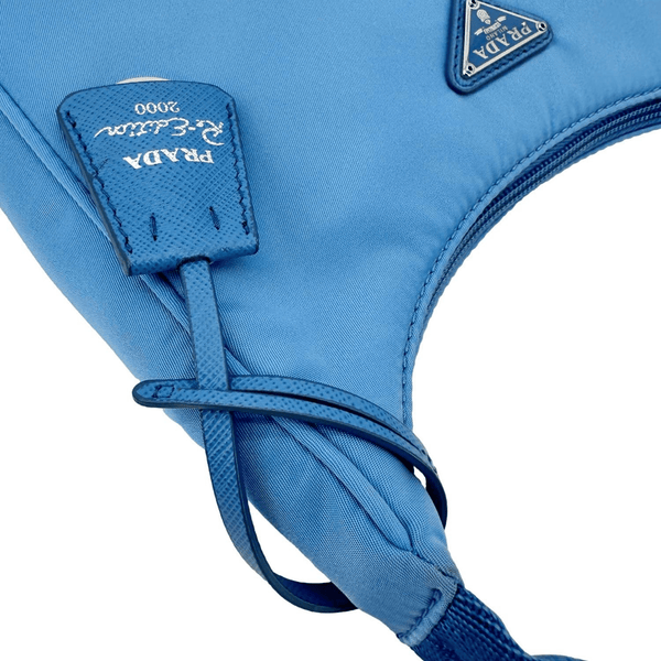 PRADA Re-Edition 2000 Nylon Hobo Bag Blue