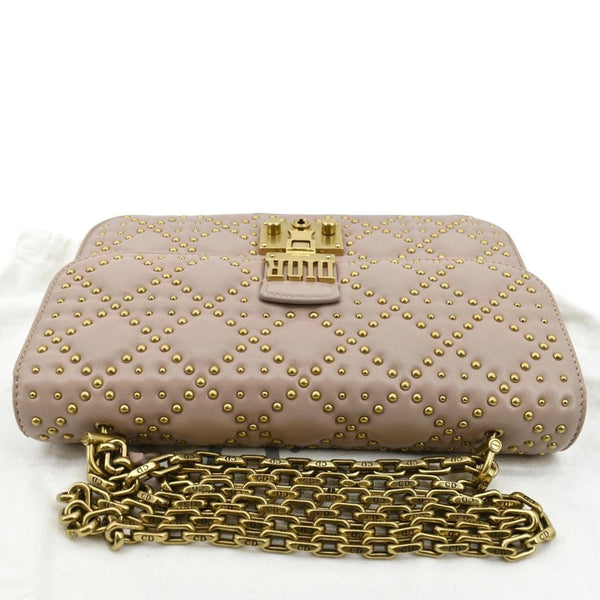 Christian Dior Dioraddict Studded Leather Crossbody Bag Light Pink