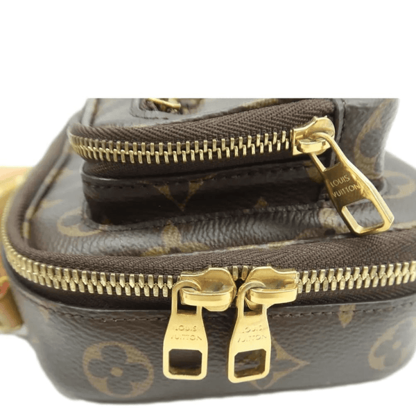 LOUIS VUITTON Utility Monogram Canvas Crossbody Bag Brown