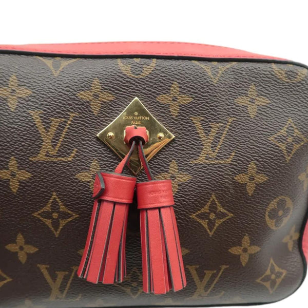 LOUIS VUITTON Saintonge Monogram Canvas Crossbody Bag Freesia