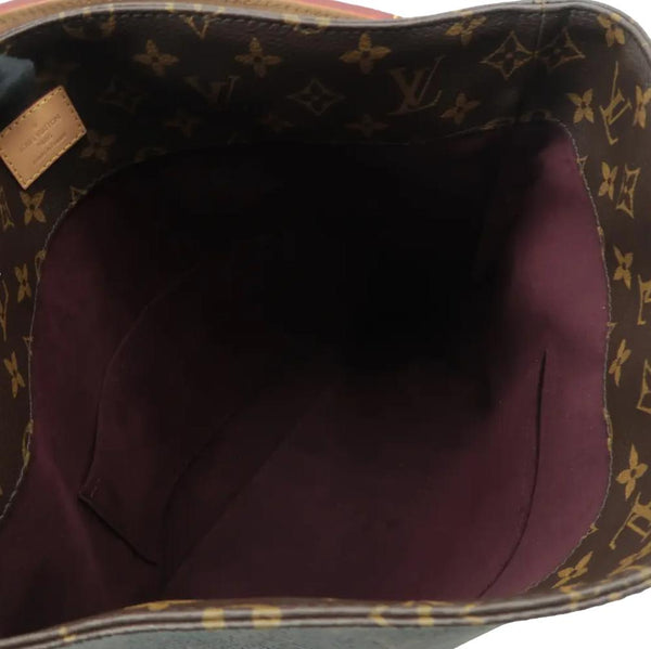 LOUIS VUITTON Melie Monogram Canvas Hobo Bag Brown