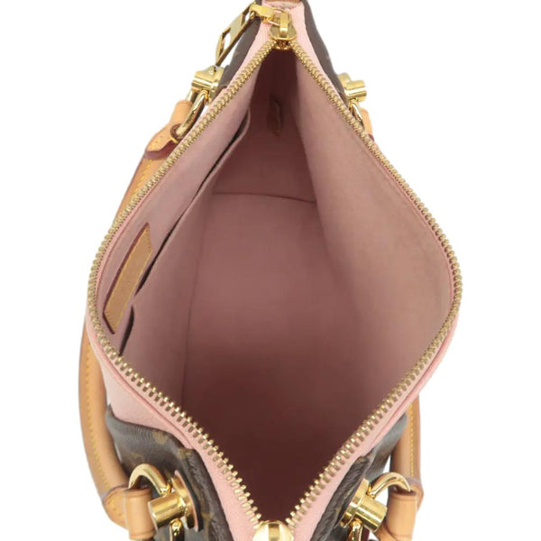 LOUIS VUITTON V BB Monogram Canvas Shoulder Bag Rose Poudre