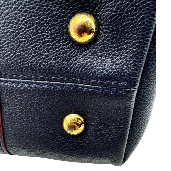 LOUIS VUITTON Melie Empreinte Leather Hobo Shoulder Bag Marine Rouge