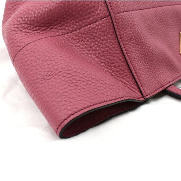 PRADA Vitello Daino Leather Shopper Tote Bag Pink