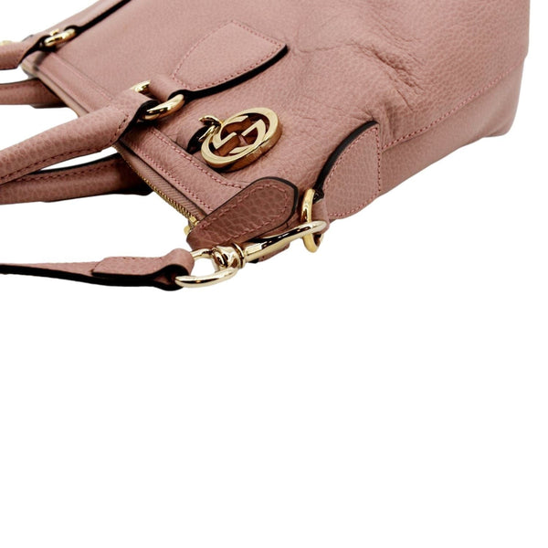 GUCCI 2-Way Leather Tote Shoulder Bag Pink 449659