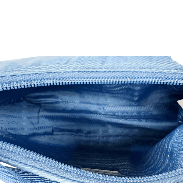 PRADA Re-Edition 2000 Nylon Hobo Bag Blue