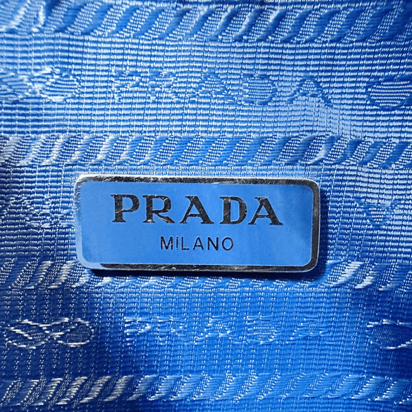 PRADA Re-Edition 2000 Nylon Hobo Bag Blue