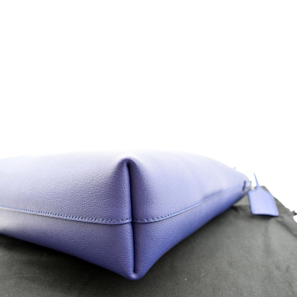 YVES SAINT LAURENT Toy Supple Leather Shopping Tote Bag Purple