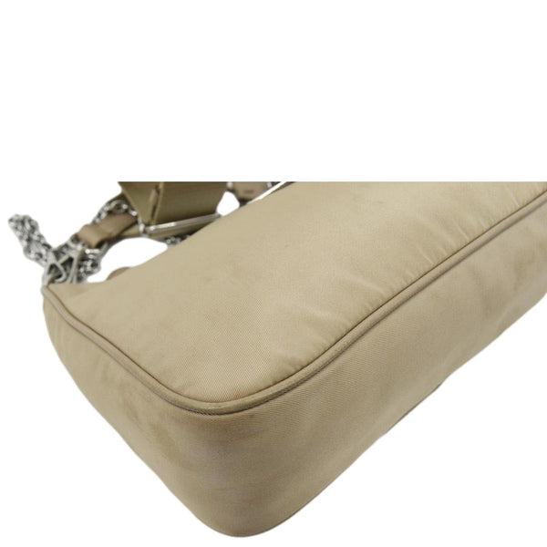 PRADA Re-Edition 2005 Re-Nylon Shoulder Bag Beige