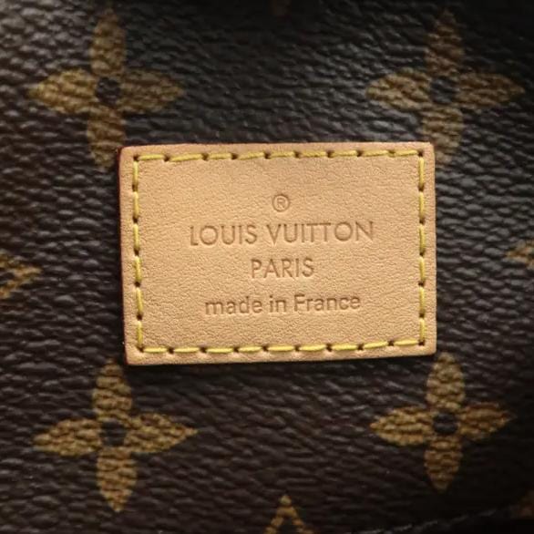 LOUIS VUITTON Melie Monogram Canvas Hobo Bag Brown