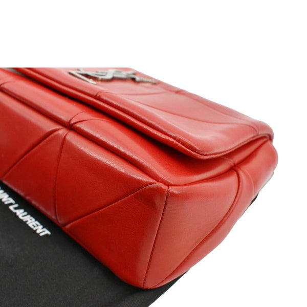 YVES SAINT LAURENT Jamie Leather Shoulder Bag Red