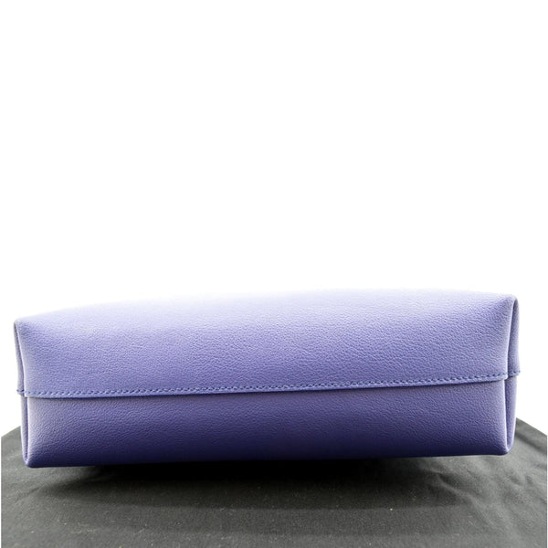 YVES SAINT LAURENT Toy Supple Leather Shopping Tote Bag Purple