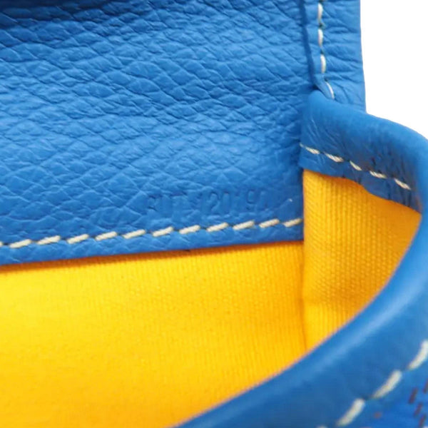 GOYARD Saint Leger Chevron Print Canvas Backpack Sky Blue