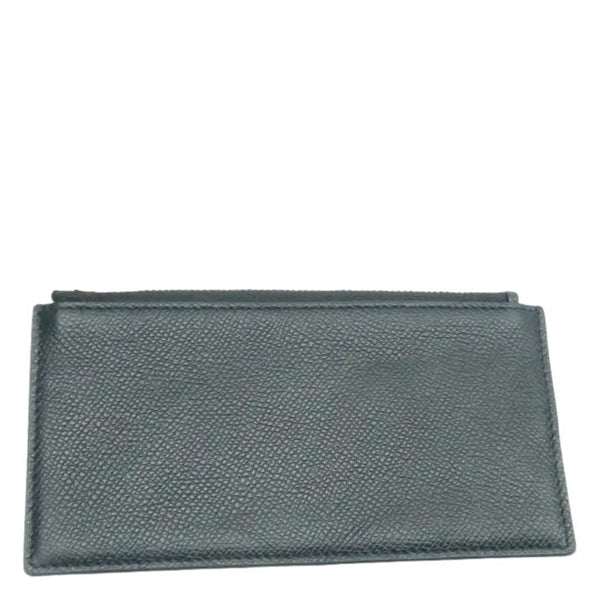 CHRISTIAN DIOR Long Saddle Leather Crossbody Chain Wallet Black