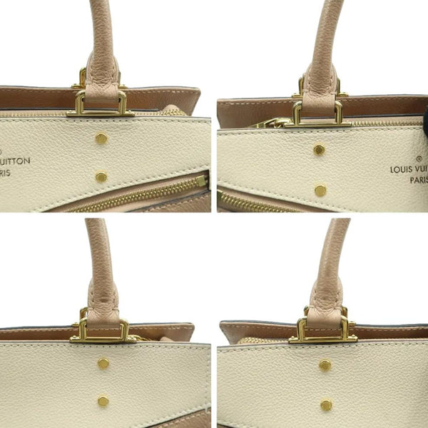 LOUIS VUITTON Sully PM Monogram Empreinte Leather Shoulder Bag Creme