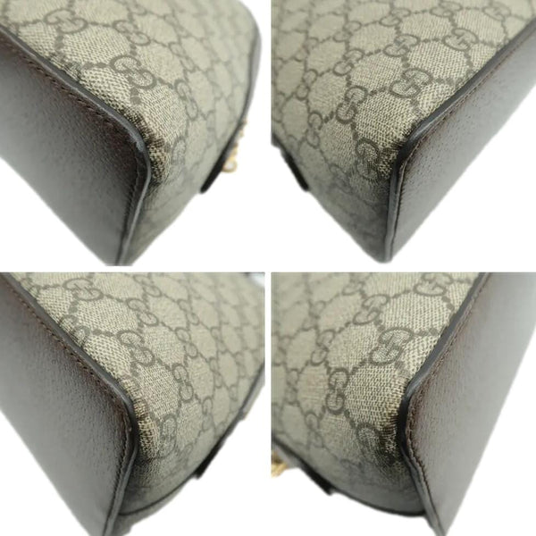 GUCCI Ophidia GG Canvas Medium Top Handle Shoulder Bag Beige 524533