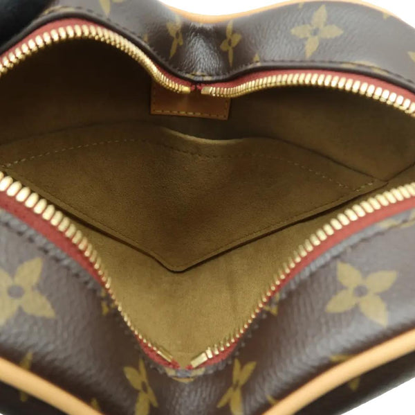LOUIS VUITTON Game On Coeur Monogram Canvas Crossbody Bag Brown