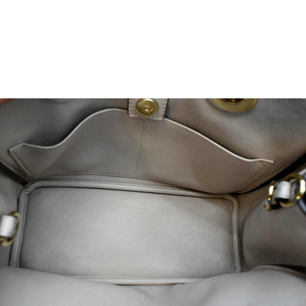 CHRISTIAN DIOR Diorissimo Leather Medium Tote Bag Pink