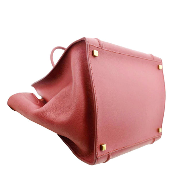 CELINE Phantom Leather Tote Bag Red