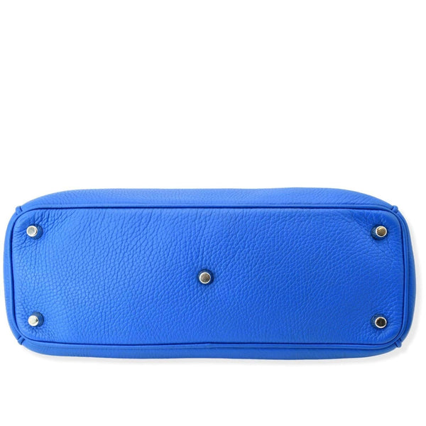 CHRISTIAN DIOR Diorissimo Leather Medium Tote Bag Blue