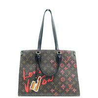LOUIS VUITTON  Fall In Love Onthego MM Monogram Canvas Tote Shoulder Bag Black