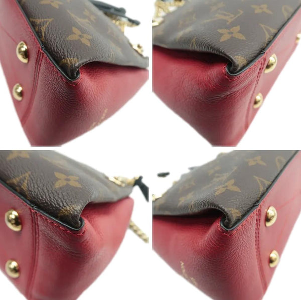 LOUIS VUITTON Surene BB Monogram Canvas Shoulder Bag Red