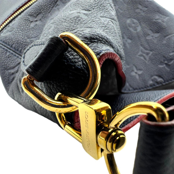 LOUIS VUITTON Melie Empreinte Leather Hobo Shoulder Bag Marine Rouge