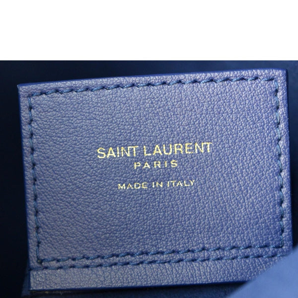 YVES SAINT LAURENT Toy Supple Leather Shopping Tote Bag Purple