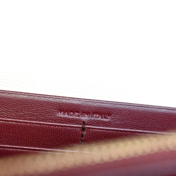 YVES SAINT LAURENT Cassandra Grain De Poudre Embossed Flap Crossbody Bag White