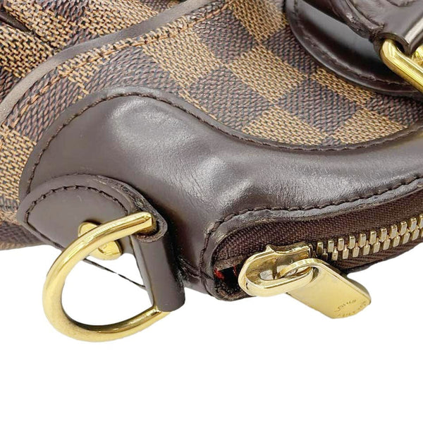 LOUIS VUITTON Trevi PM Damier Ebene Satchel Bag Brown