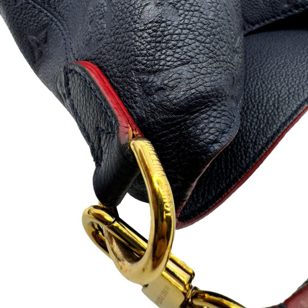 LOUIS VUITTON Melie Empreinte Leather Hobo Shoulder Bag Marine Rouge